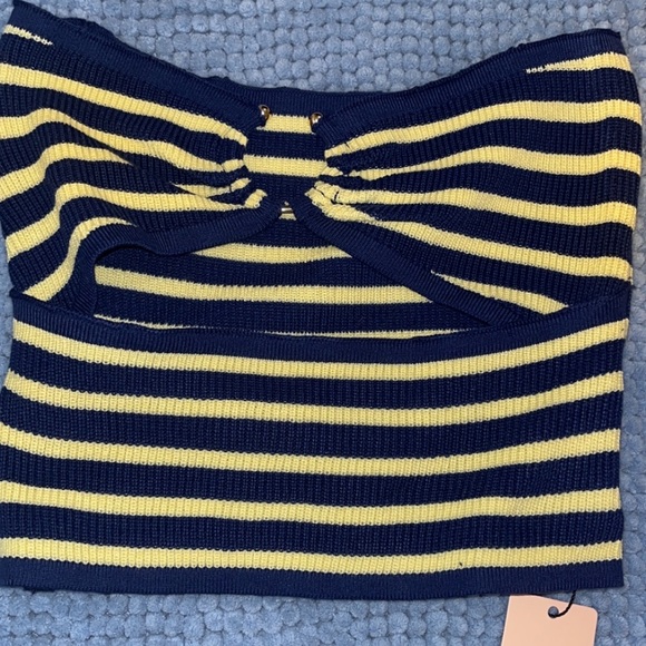 Blue and yellow micas crop top size small - Picture 1 of 2